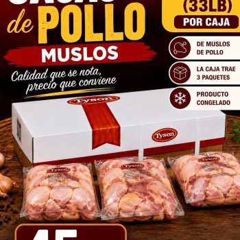 Caja de Pollo Muslos 15KG